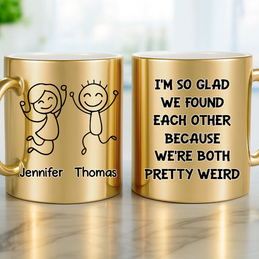 Perfectly Weird Duo - Personalized Custom Metallic Mug
