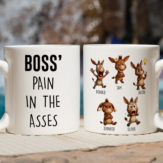 Boss Team Of Little Troubles - Personalized Custom Coffee Mug