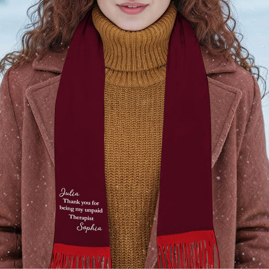 My Unpaid Therapist - Personalized Scarf