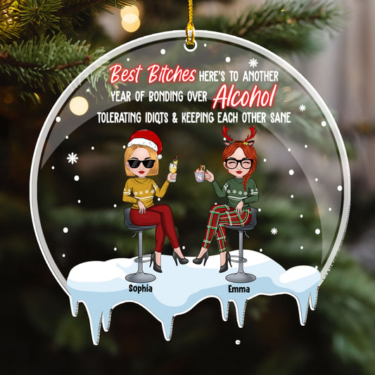 Here's To Another Year - Personalized Custom Acrylic Ornament