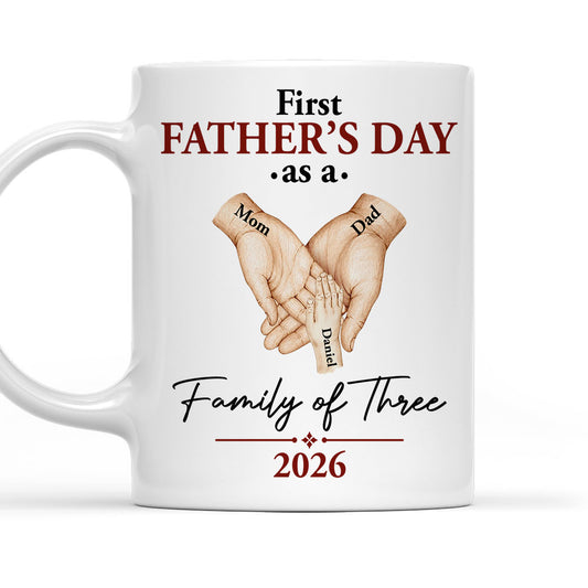 Our Family Of Three - Personalized Custom Coffee Mug