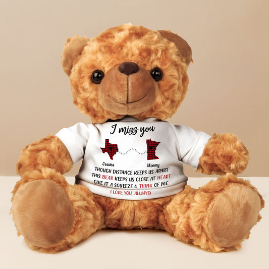 I Miss You - Personalized Cuddle Bear