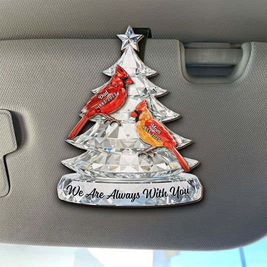 Never Leave Your Side - Personalized Custom 3D Effect Car Visor Clip