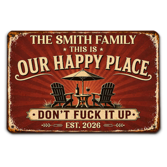 Best Place - Personalized Custom Metal Sign