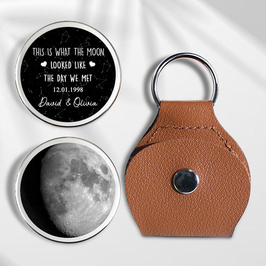 This Is What The Moon Looked Like - Personalized Custom Pocket Hug