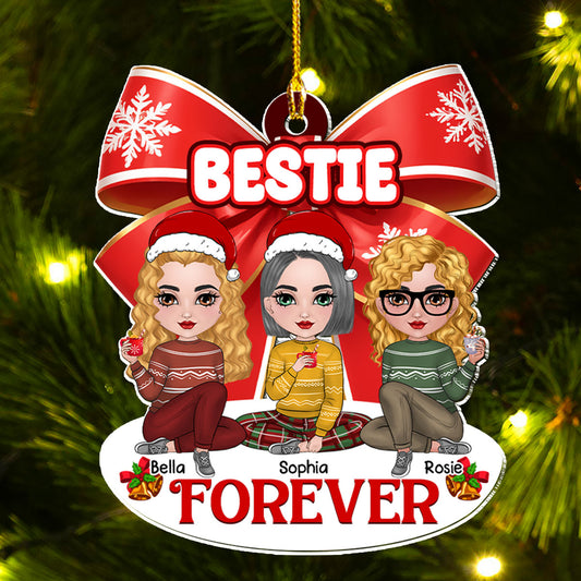 Besties Together - Personalized Custom Acrylic Ornament