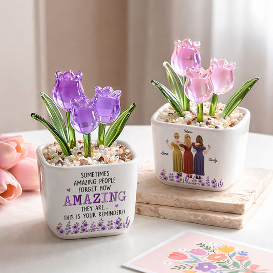 This Is Your Reminder - Personalized Custom Glass Everlasting Tulips