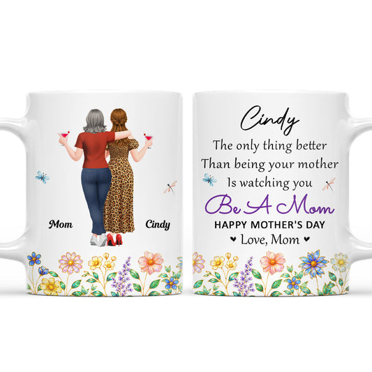 Lovely Flower Daughter - Personalized Custom Coffee Mug