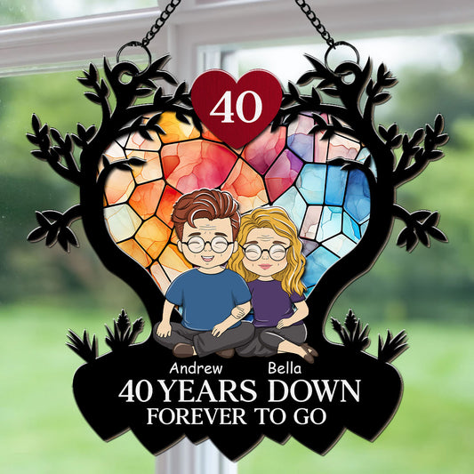 Love Forever - Personalized Suncatcher