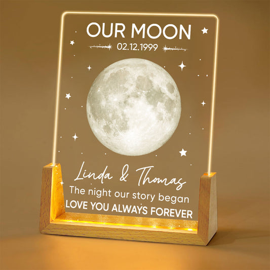 The Night Our Story Began - Personalized Custom Night Light