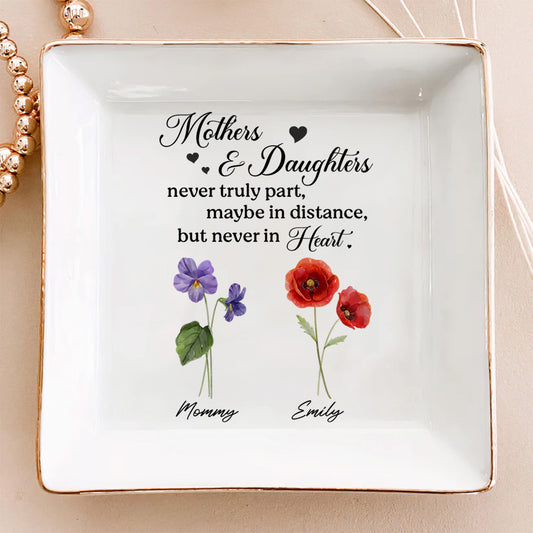 Mother And Daughter - Personalized Custom Jewelry Dish