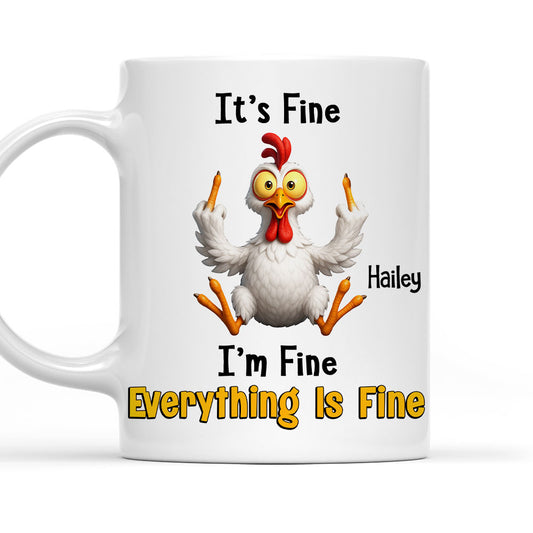 Everything Is Fire - Personalized Custom Coffee Mug