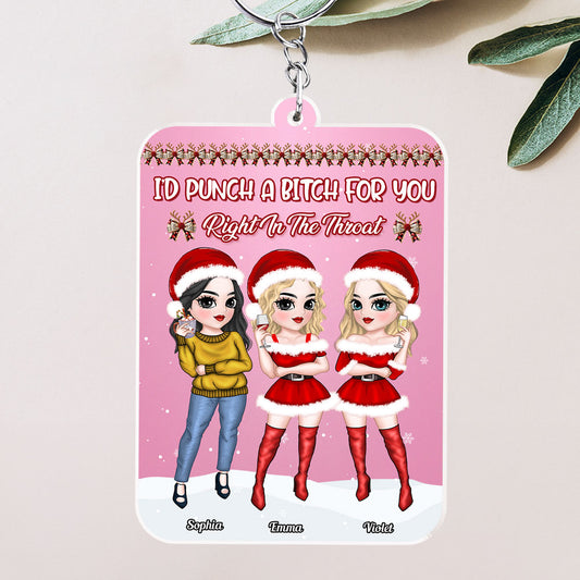 Punch A Bitch - Personalized Acrylic Keychain