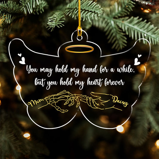 Until I Hold Your Hand In Heaven - Personalized Custom Acrylic Ornament