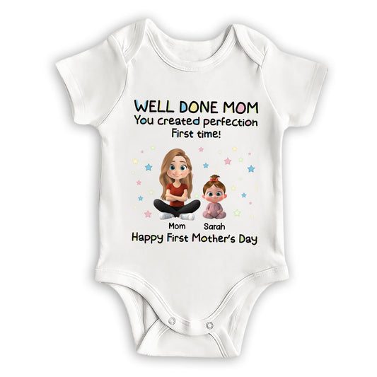 You Created Perfection - Personalized Custom Baby Onesie