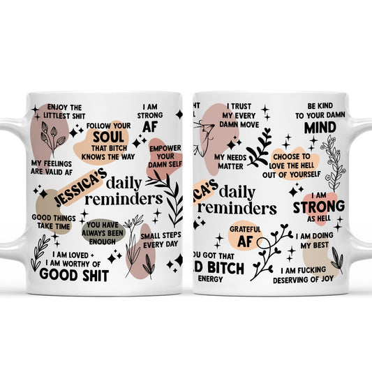 Daily Affirmation - Personalized Coffee Mug