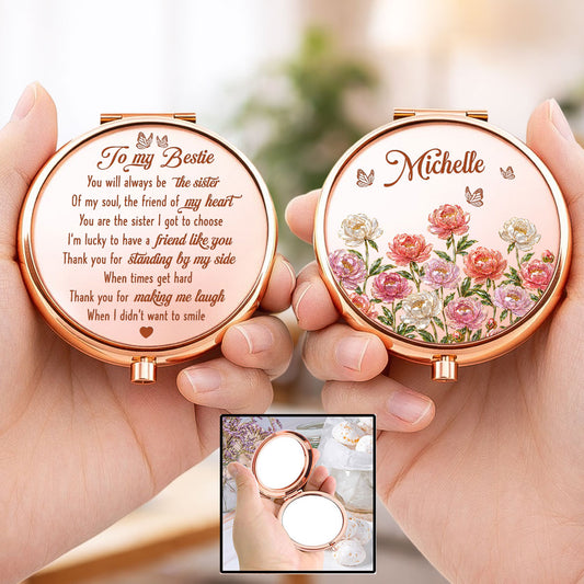 Soul Sister Bloom - Personalized Compact Mirror