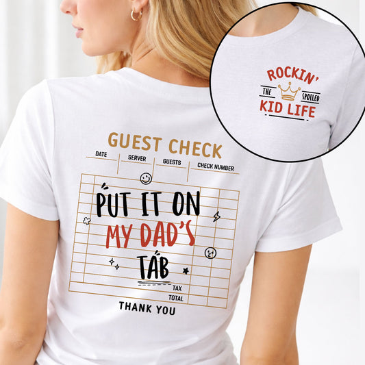 Shopping Sponsored By Dad - Personalized Custom Shirt