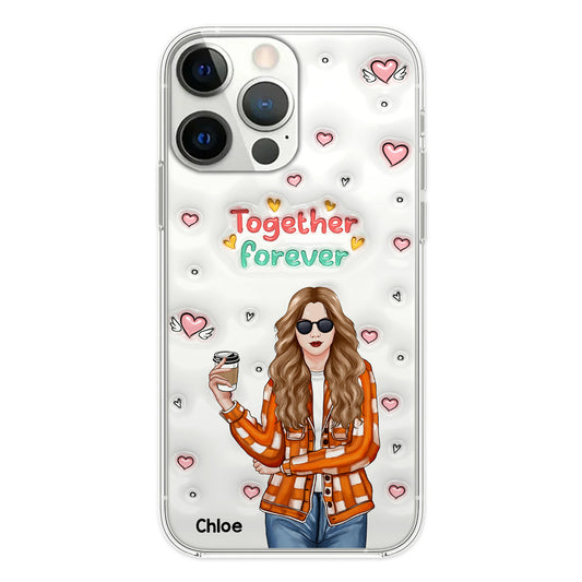 Together Forever - Personalized Custom 3D Inflated Effect Phone Case