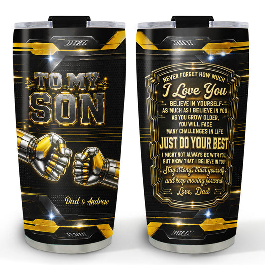 Stay Strong And Do Your Best - Personalized 3D Effect Tumbler