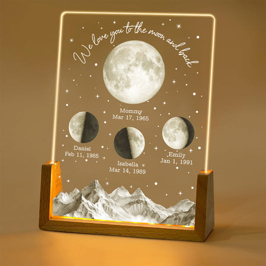 We Cherish You Beyond Stars - Personalized Custom Night Light