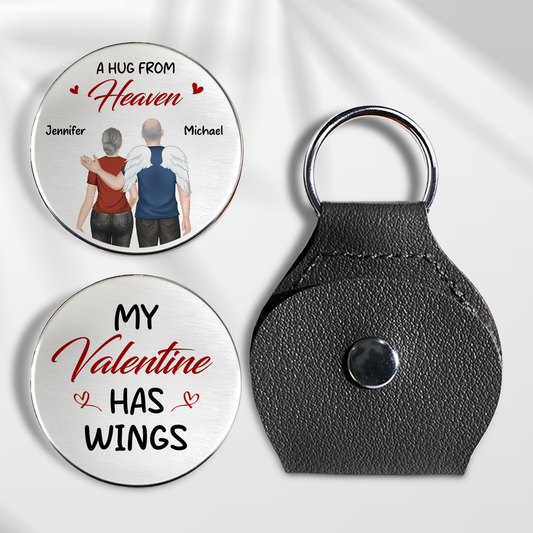 My Valentine Has Wings - Personalized Custom Pocket Hug