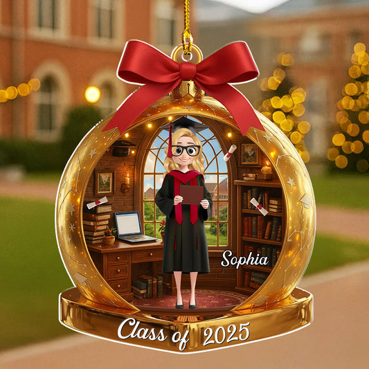 The End Of A Chapter - Personalized Custom 3D Effect Acrylic Ornament