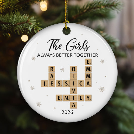 Always Better Together - Personalized Ceramic Ornament
