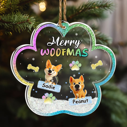 We And Snow - Personalized Custom Acrylic Shaker Ornament