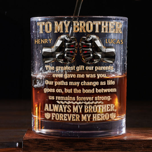 My First Forever Friend - Personalized Custom Whiskey Glass