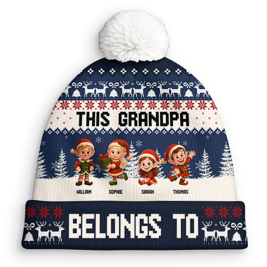 Grandma Elves - Personalized Custom Bobble Beanie Hat
