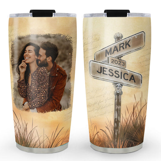 Our Road Of Love - Personalized Custom Tumbler