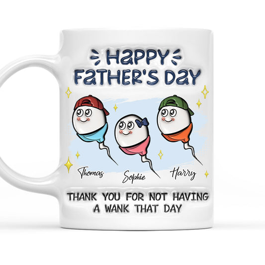 Thanks Dad - Personalized Custom 3D Inflated Effect Mug