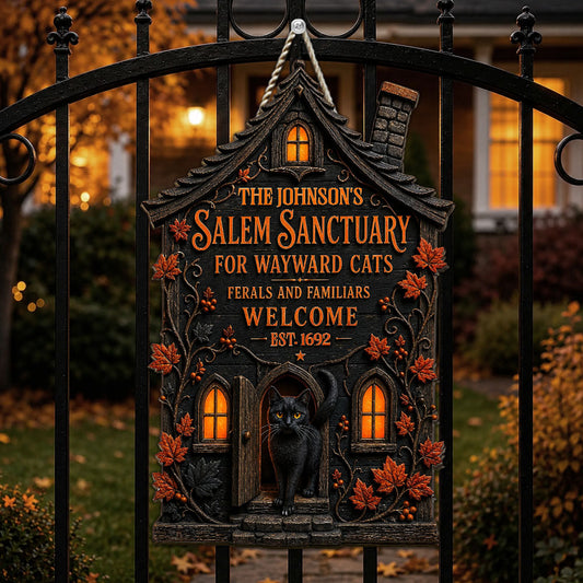 Ferals And Familiars - Personalized Wood Sign
