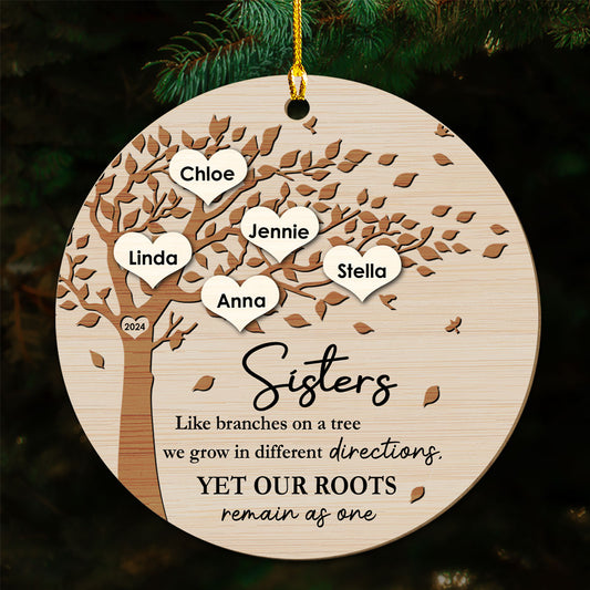 Our Roots Remain As One - Personalized Custom Wood Ornament