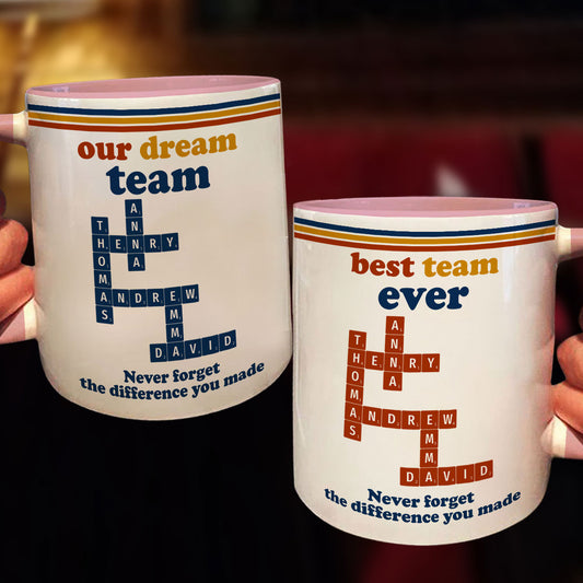 My Dream Team - Personalized Accent Mug