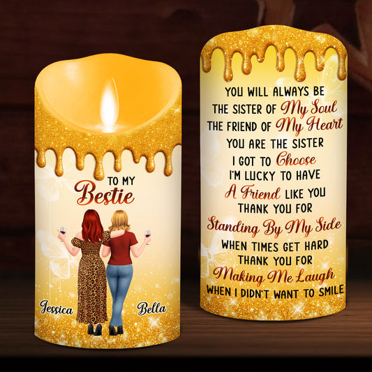 Soul Friend Forever - Personalized Custom 3D Effect LED Candle