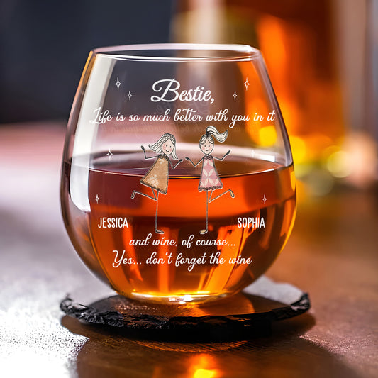 Alcohol Tolerating - Personalized Custom Wine Glass