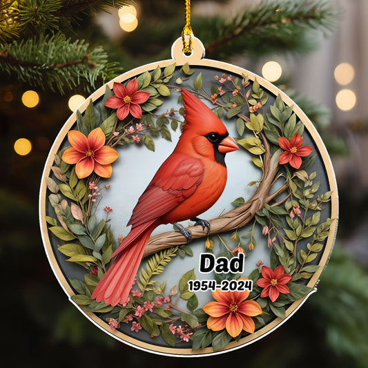 Cardinals Appear When Angels Are Near - Personalized Custom Acrylic Ornament