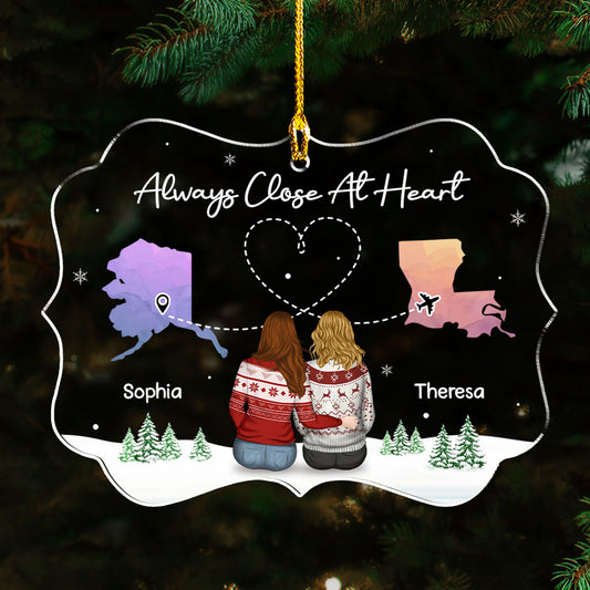 Close At Heart - Personalized Custom Acrylic Ornament