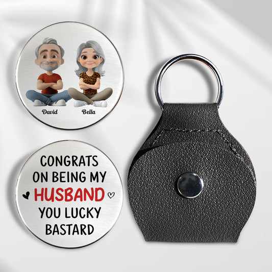Congrats My Husband - Personalized Custom Pocket Hug