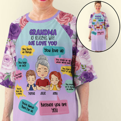 10 Reasons Why - Personalized Custom 3/4 Sleeve Dress - Blithe Hub