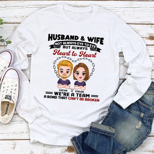 Husband And Wife - Personalized Custom Long Sleeve T-shirt