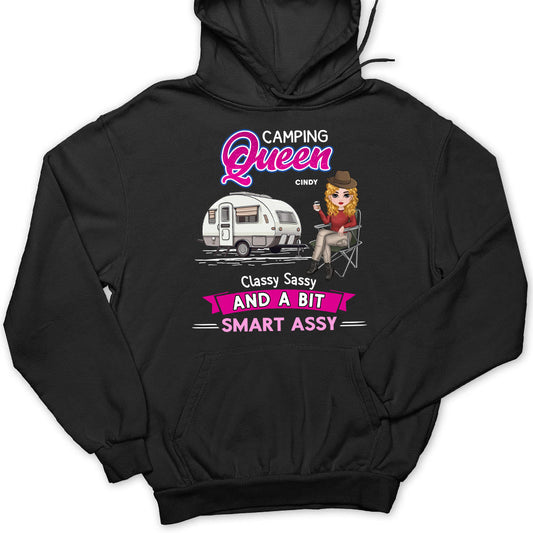 Camping Queen - Personalized Custom Hoodie