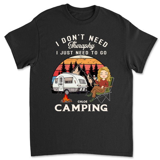 Therapy Camping 2 - Personalized Custom Unisex T-shirt
