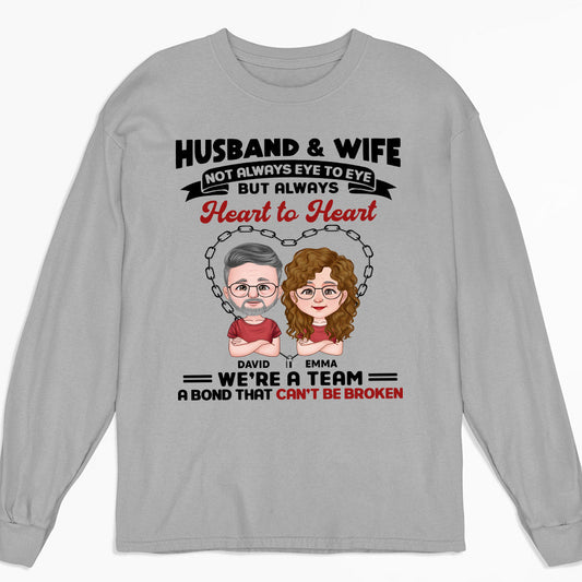 Husband And Wife - Personalized Custom Long Sleeve T-shirt
