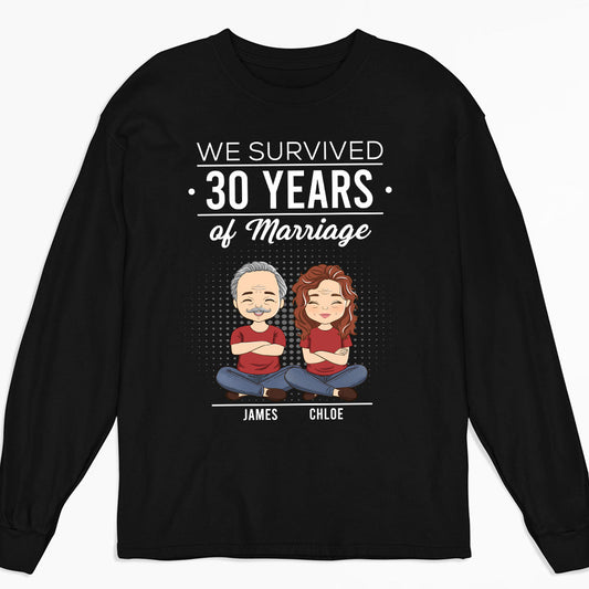 We Survived - Personalized Custom Long Sleeve T-shirt