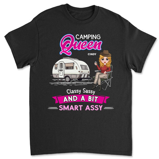 Camping Queen - Personalized Custom Unisex T-shirt