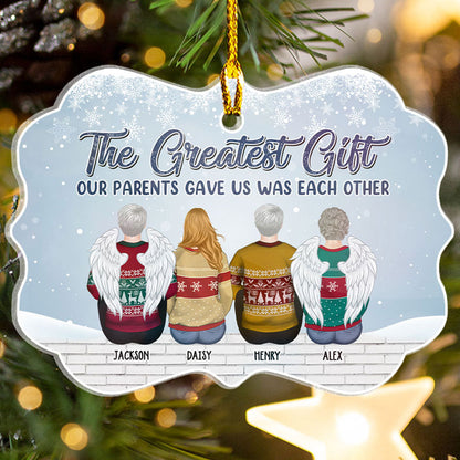 The Greatest Gift - Personalized Custom Acrylic Ornament