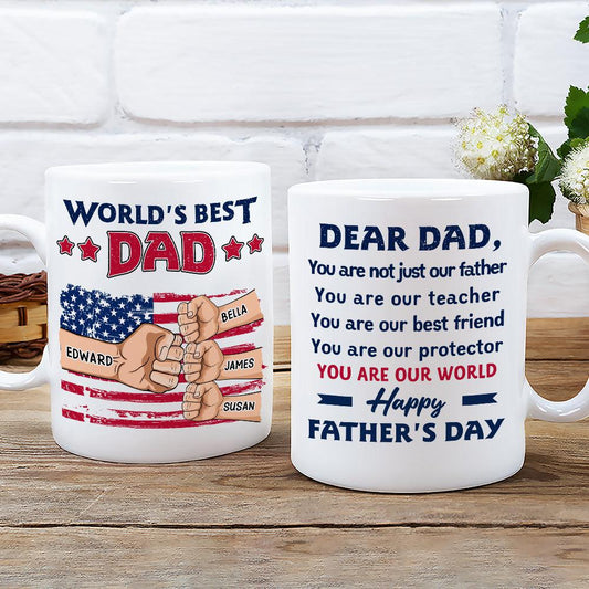 Not Just A Father - Personalized Custom Coffee Mug